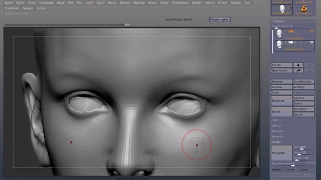 Zbrush - Project Details using a macro смотреть онлайн