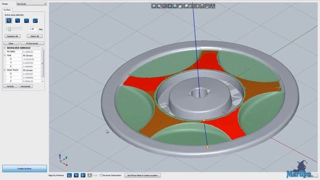 Mesh2Surface: Working with Revolved tool смотреть онлайн