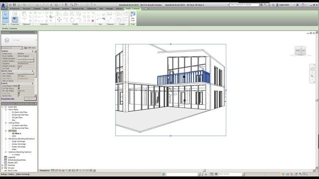 Revit 2015 Eğitimi - 46 Kamera Yerleştirme смотреть онлайн