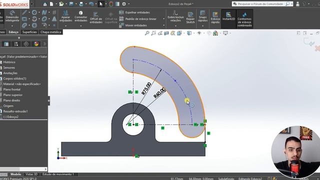 SOLIDWORKS PARA INICIANTES - EXERCÍCIO 20 смотреть онлайн