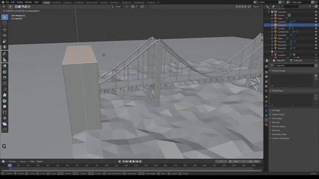 Golden Gate Bridge- 3D Modeling Timelapse смотреть онлайн