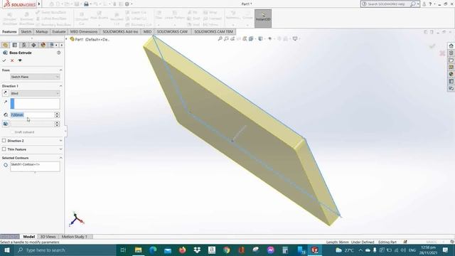 SOLIDWORKS TUTORIAL (PART 1) TAGALOG - BASICS FOR BEGINNER смотреть онлайн