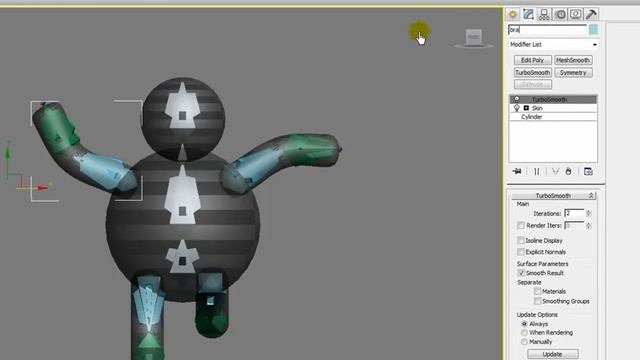 Tutoriais 3D Max: Aprenda a criar Bones e Skinning (parte III) смотреть онлайн