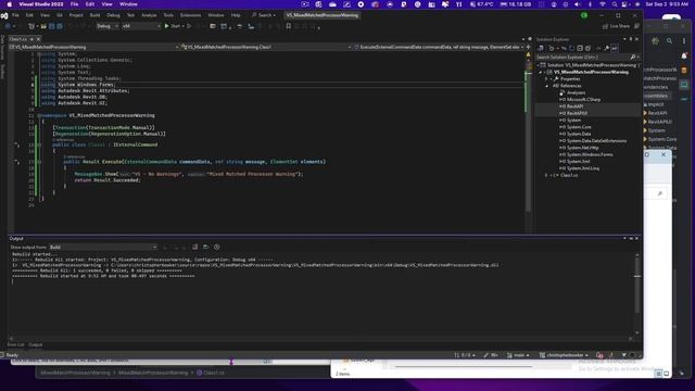 Revit API Mixed Matched Processor Warning смотреть онлайн