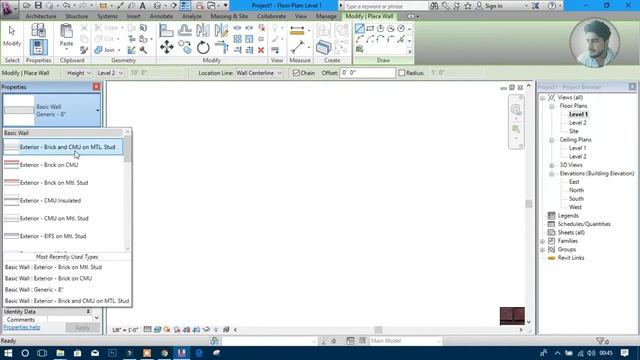 9 ¦ Location Line ¦ Wall vs Core ¦ Revit Architecture Tutorial for Beginners in Hindi ¦ смотреть онлайн