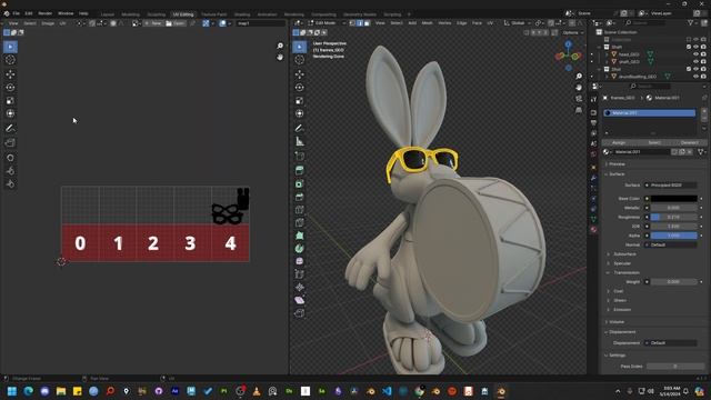 Blender UDIM add tile vertically and move UV precisely смотреть онлайн