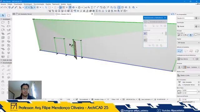 ERROS COMUNS AO INSERIR PORTA NO ARCHICAD COM FILIPE ARKITETOS смотреть онлайн