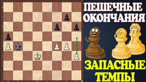 Шахматы. Учебник эндшпиля №23. Пешечные окончания. Запасные темпы