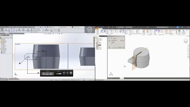 Inventor Vs Solidworks Pieza Union смотреть онлайн