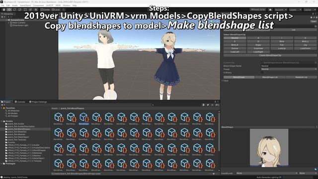 How to Add 52 Keyshapes/Blendshapes to Vroid Model for Free смотреть онлайн