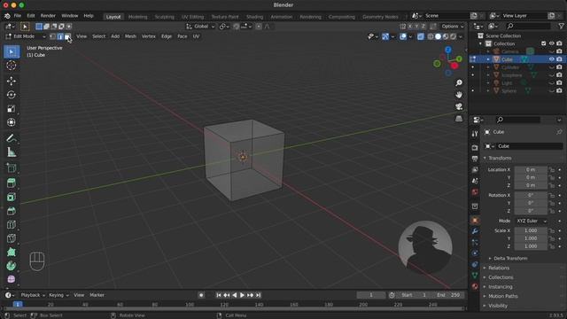 How to Use Invert Select in Blender 2.93.5 смотреть онлайн