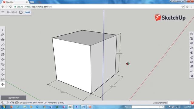 MEMBUAT OBJEK 3D SEDERHANA DENGAN SKETCHUP ONLINE смотреть онлайн