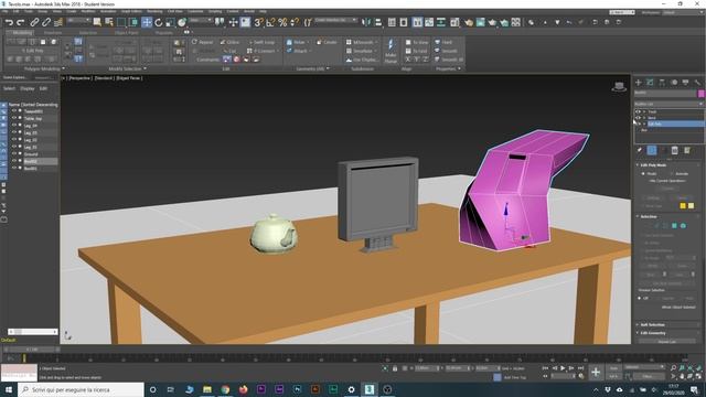 3DS Max - Modificatori: Bend, Twist e Turbo Smooth (Tutorial ITA) смотреть онлайн