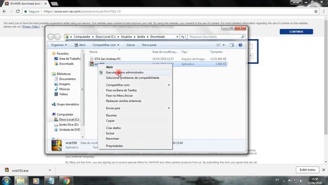 Como baixar e instalar o Win rar смотреть онлайн