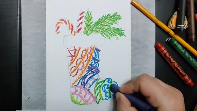 Восковые мелки + акварель! смотреть онлайн