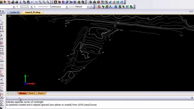 Polyline CSM enhancements in Caddie AEC Architecture .dwg software смотреть онлайн
