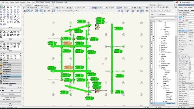 Vectorworks Spotlight with Braceworks - Rigging documentation and analysis смотреть онлайн