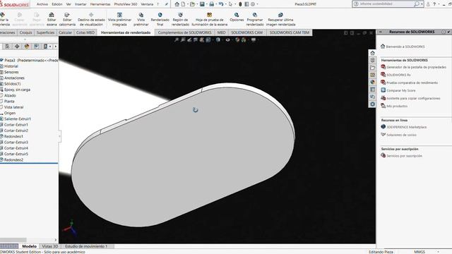 SOLIDWORKS Student Edition Sólo para uso académico Pieza3 SLDPRT 2021 12 18 20 19 37 смотреть онлайн