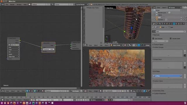 Blender Tutorial - How to create a Rusty Bolt смотреть онлайн