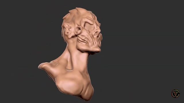 Demon Head zbrush speed sculpt HD смотреть онлайн