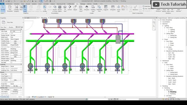 Revit MEP Plumbing Course For Beginners | Revit MEP | #plumbing #mep смотреть онлайн