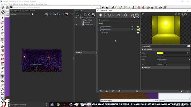 Sketchup vray tutorial in Tamil spot light and sphere light| part 3 смотреть онлайн