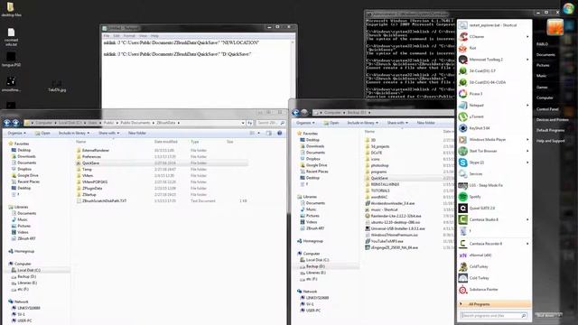 Change Zbrush Quicksave Location (Windows)