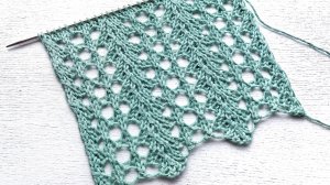 Интересная сетка спицами для вязания сарафана, палантина, джемпера