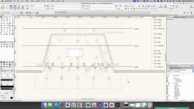 #6 Creating a SIMPLE light plot in Vectorworks Spotlight 2024 - Overstage lighting Part 1 смотреть онлайн