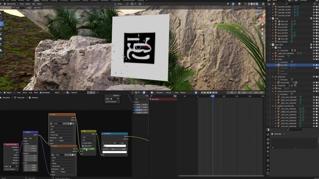 Shifting Hieroglyph Animation in Blender Tutorial смотреть онлайн