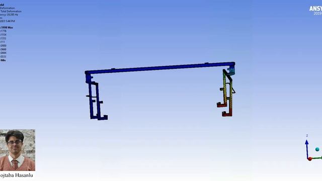Mode Shapes of Head Hanger in ANSYS смотреть онлайн