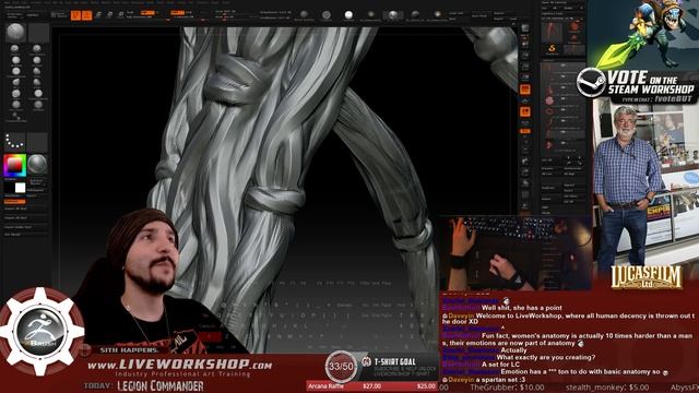 Legion Commander Spartan: Zbrush [Helmet/Part 7] смотреть онлайн