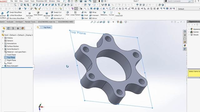 SOLIDWORKS TUTORIAL - EXERCISE # 164 MECHANICAL PARTS смотреть онлайн