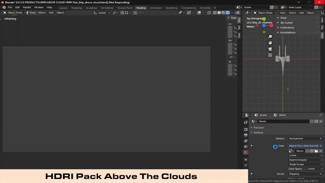 HDRI Pack Test on Ship Above Clouds HDRI with Blender 3d смотреть онлайн