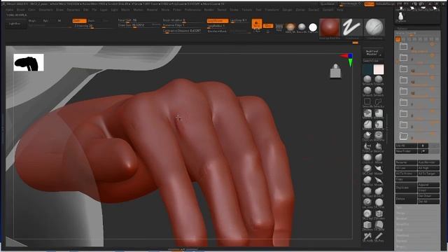 ZBrush Tutorial | Hand Sculpt Timelapse смотреть онлайн
