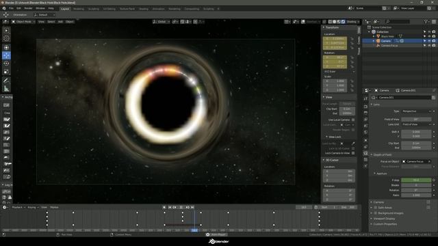 Black Hole - Blender 2.80 Eevee Real-Time Rendering смотреть онлайн