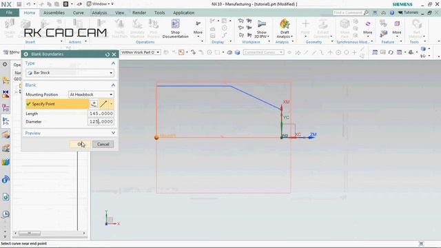 Siemens NX : turning tutorial -1| OD roughing смотреть онлайн