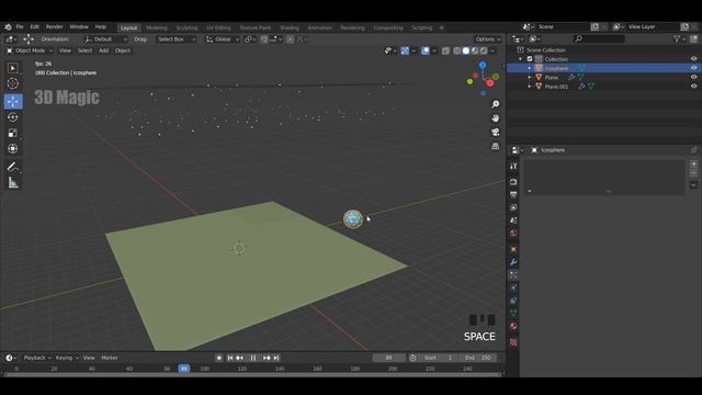 Blender 2.83 Tutorial | Create Rain using Dynamic Paint смотреть онлайн