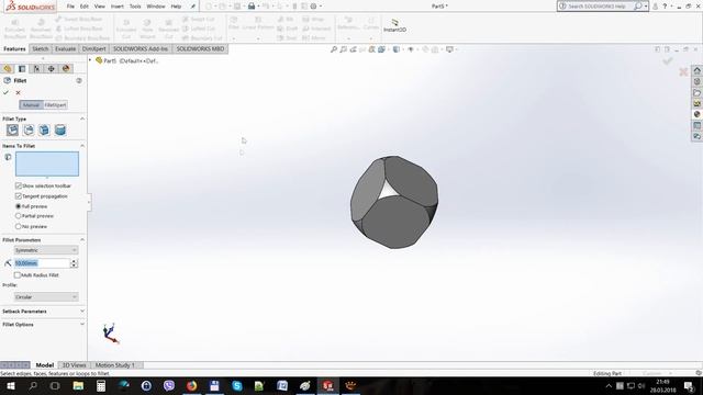 ✔ Dice | Solidworks Tutorial | 3D Printer смотреть онлайн
