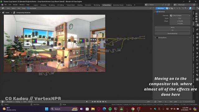 Blender 4.0.3 // Goo Engine - Anime Room + Breakdown смотреть онлайн