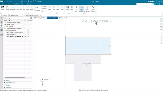 3.Siemens NX 2306 Extrude Command for beginners смотреть онлайн