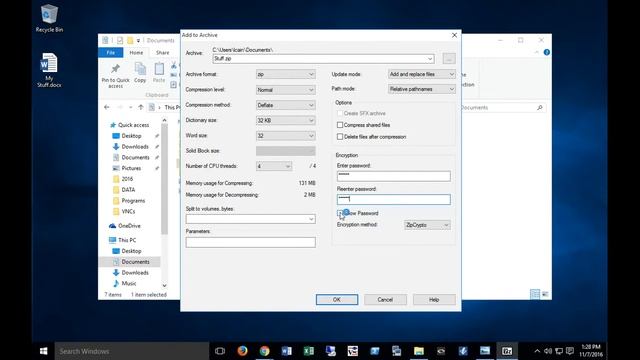 Password protecting multiple files or various file types смотреть онлайн