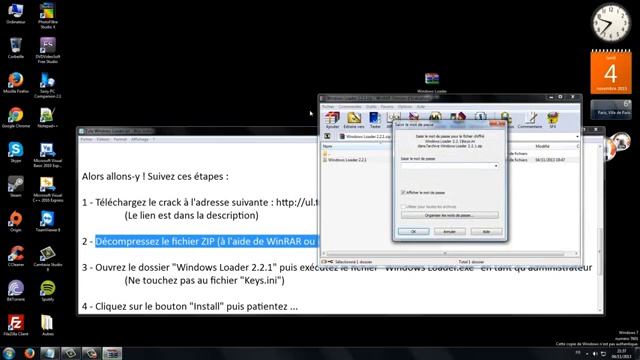 Tuto FR Windows Loader + Téléchargement Crack Activation Windows 7 смотреть онлайн