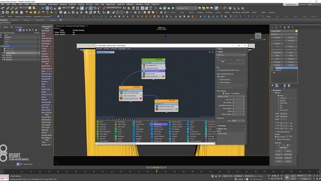 3Ds Max and tyFLOW Tutorial | Opening Curtain Cloth Simulation | No CUDA смотреть онлайн