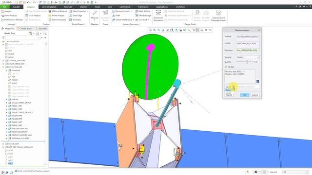 Creo Parametric - Shadow Analysis смотреть онлайн