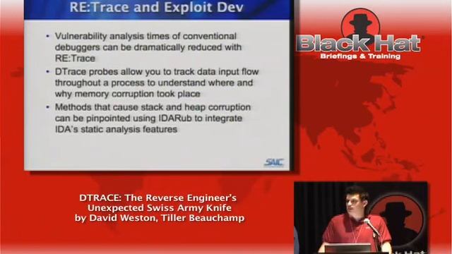 DTRACE The Reverse Engineer’s Unexpected Swiss Army Knife David Weston, Tiller Beauchamp смотреть онлайн