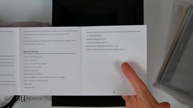 Dasung Not eReader 103 + GOOGLE PLAY Unboxing смотреть онлайн
