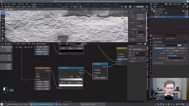 Learning Blender with rocks P4, procedural textures смотреть онлайн