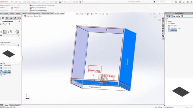 SOLIDWORKS | Oprettelse af frame (SWOOD) смотреть онлайн