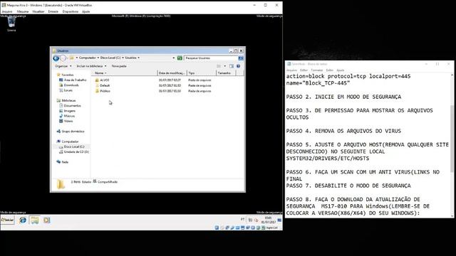 #MS_017_010 - Removendo WannaCry Ransomware(Falha de Segurança) смотреть онлайн